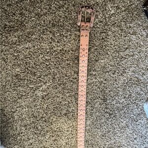 Studded Pink Belt 44” bling belt